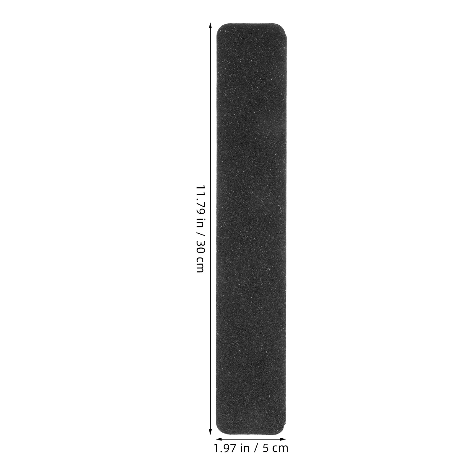 20Pcs Heavy Duty Self Adhesive Anti Slip Tape Black Sanded Pet Non Skid Strip 11.8x2inch Stair Tread Safety Floor