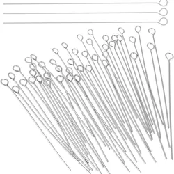 100Pcs Stainless Steel Open Eyepins Loop Pins Headpins Findings DIY  Earring Pendant Necklace Bracelet Jewelry Making Supplies