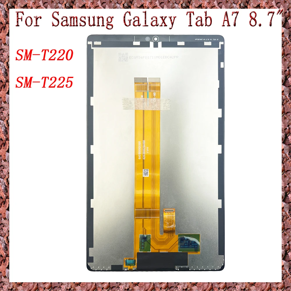 AAA For Samsung Galaxy Tab A7 8.7'' SM-T220 SM-T225 T220 T225 LCD Display Touch Screen Digitizer Glass Assembly Repair Parts
