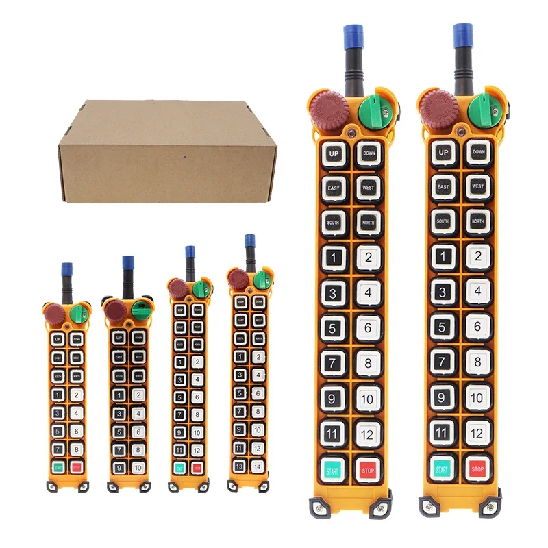 Control remoto de larga distancia, grúa de radio inalámbrica industrial, control remoto inteligente, garantía de calidad