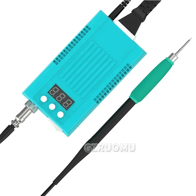 محطة لحام T12 Pro مضادة للكهرباء الساكنة محطة تسخين رقمية ذكية قابلة للتعديل لإصلاح الهاتف تدعم 210 سلسلة نصائح حديدية