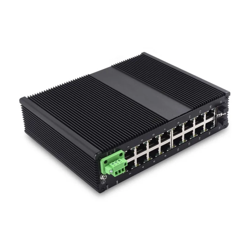 

Industrial-Grade Non-Network Pipe Type Optical Fiber Switch 2 Optical 16 Electrical Interface Configuration Can Be Changed