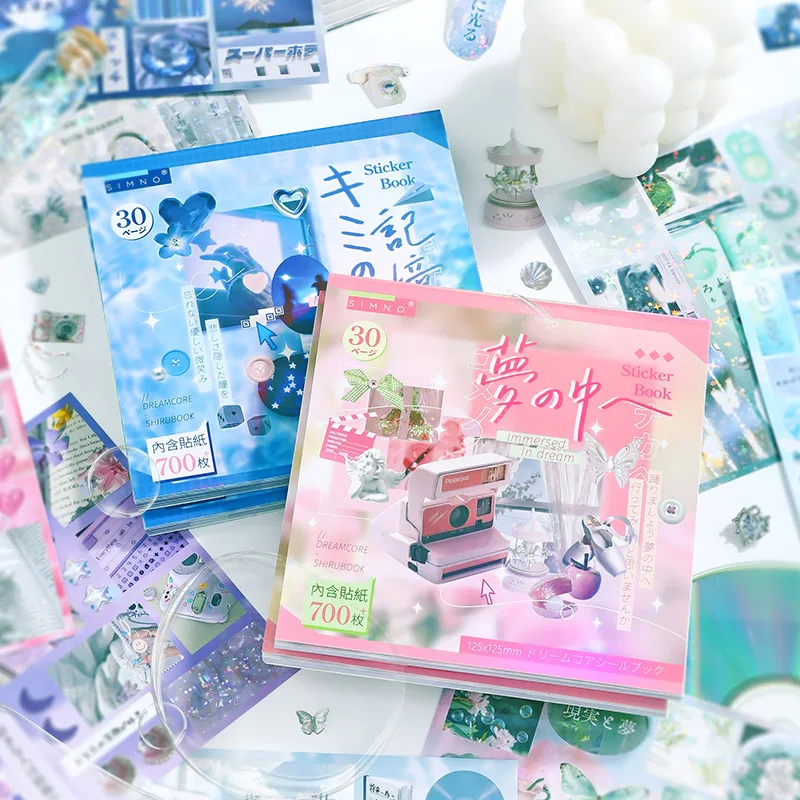 

30Pcs/bag Japanese dream core series sticker book Japan and South Korea cute style sticker for students' gifts DIY