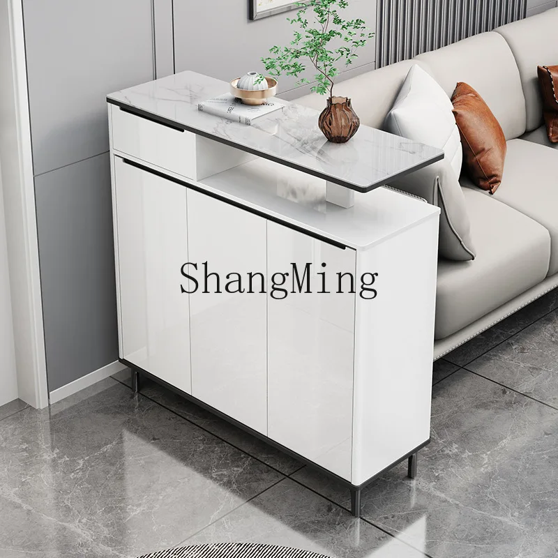 

CL Shoe Cabinet for Home Entrance, Double-Sided Living,Non-Wall-Mounted, Lacquered Entryway New Model, Entryway Storage Cabinet