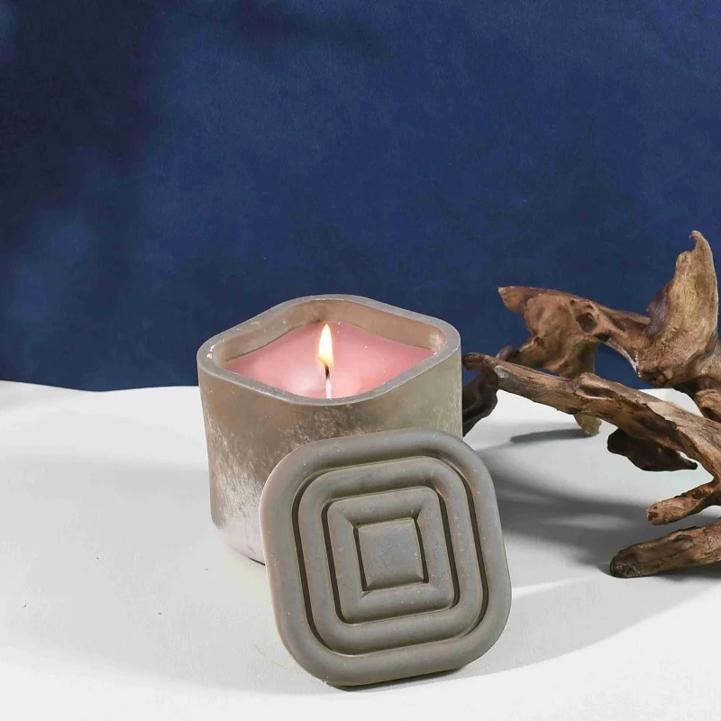 Fai da te rotondo quadrato candela tazza stampo in Silicone barattolo di stoccaggio ornamento ciondolo resina epossidica stampo artigianato domestico decorazione strumento di stoccaggio
