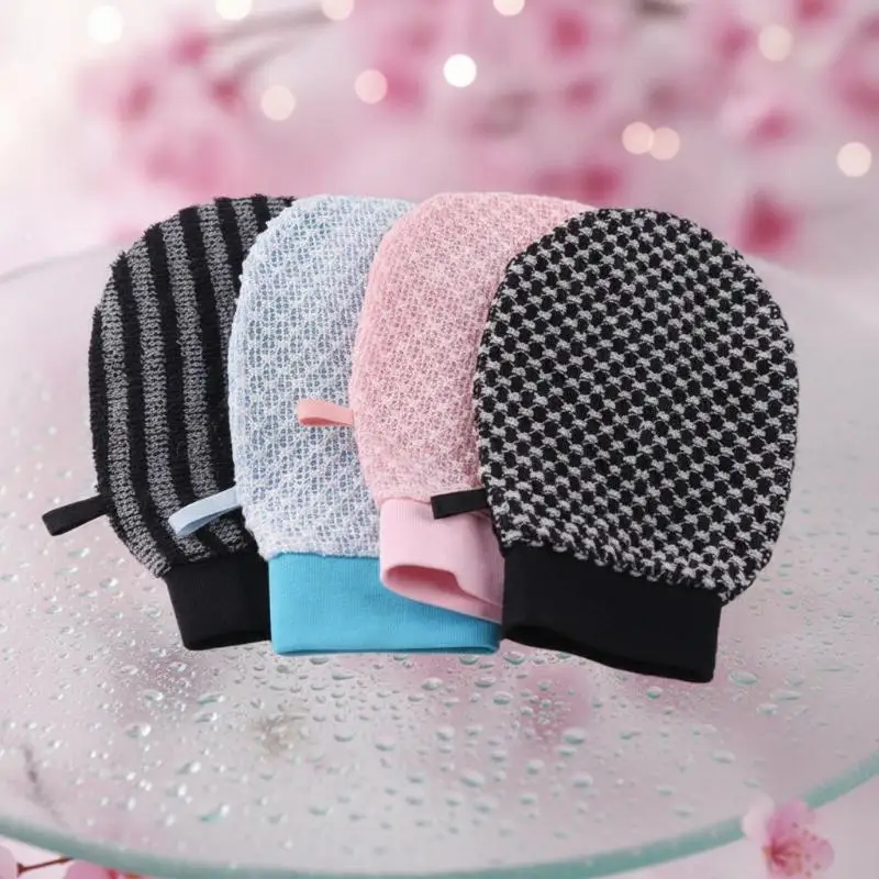 Doppelseitige Peeling-Duschhandschuhe mit Massage-Textur, schmerzfreier Körperpeeling-Handschuh, sanfte Tiefenreinigung, Bade-Scrubber – Detail 10