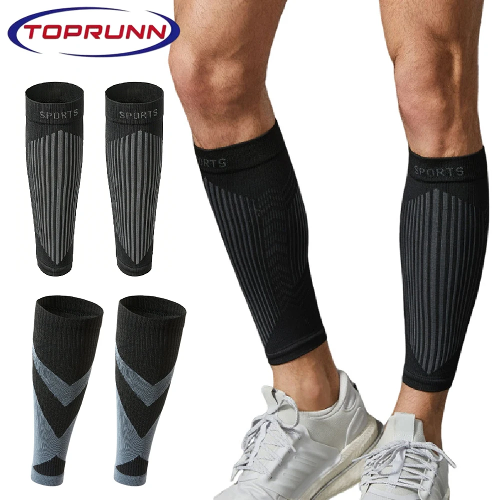 1Pair Calf Compression Sleeves for Men Women - Footless Compression Socks Support for Varicose Veins, Nursing, Pregnancy,Running