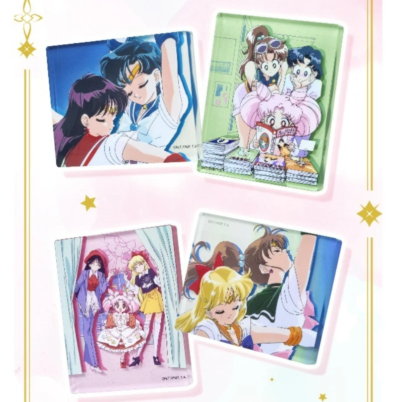 LDCX Sailor Moon Tsukino Usagi Mizuno Ami creative acrylic card brick blind box high-looking girl heart ornaments surprise gift - view 2