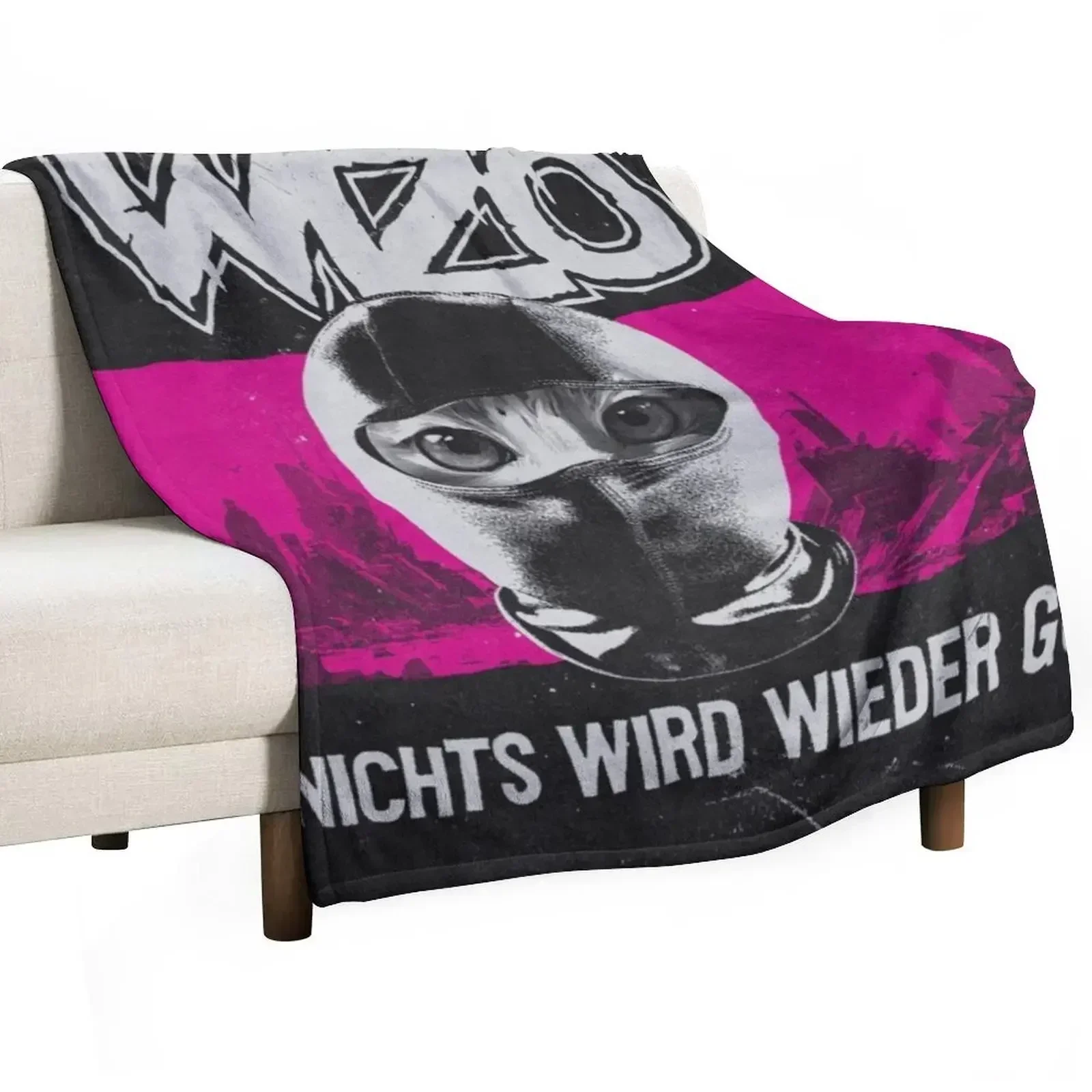 WIZO Nichts wird wieder gut Throw Blanket Мягкое однотонное одеяло для дивана и кровати