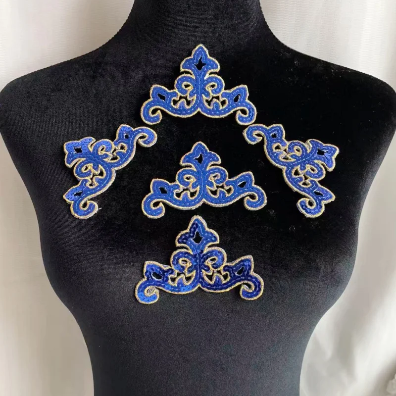 5 pieces of DIY embroidery clothing accessories, suitable for use on clothes, pants, home furnishings, shoes and hats.