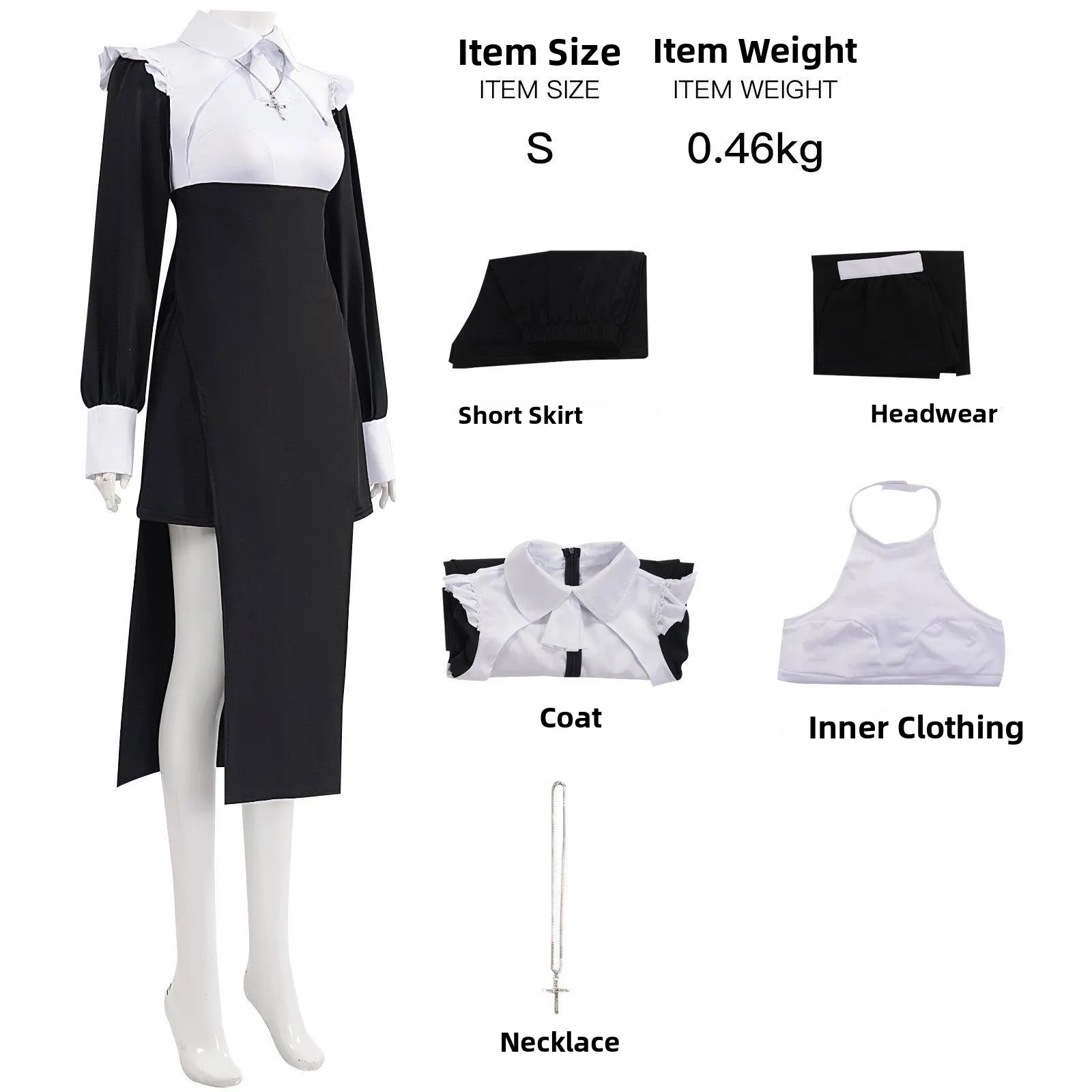 Sexy freira traje apertado empregada enfermeira orm loween par roleplay evento cus feito feminino tradicional chinês étnico wear