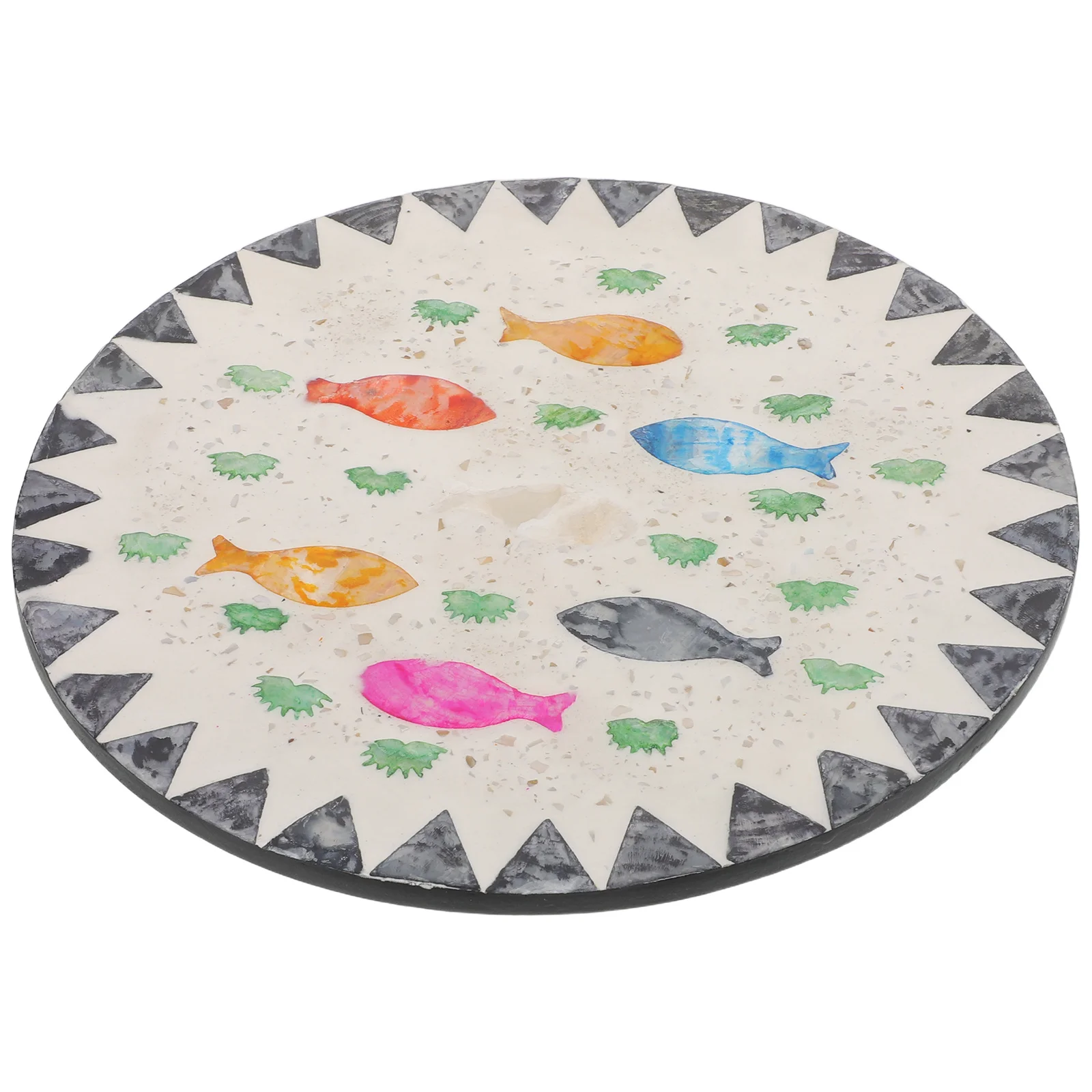 

Creative Coaster Set 7.82" Round Heat Insulation Cup Mat Ocean Themed Non-Slip Mug Pad For Kitchen Table - Beach Shell