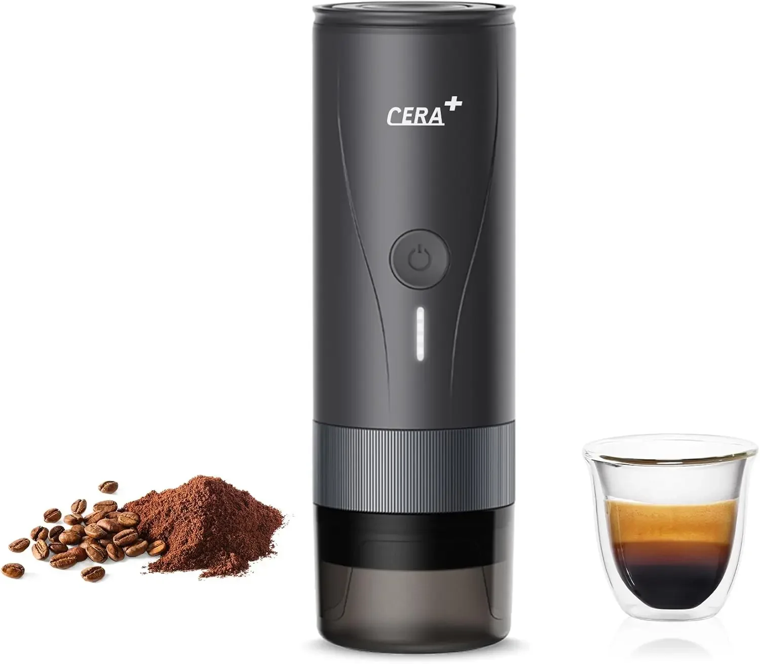 CERA+ PCM04 Portable Professional Espresso Maker,Self Heating Pro-level Specialty Coffee Machine,Electric Travel Coffee Maker