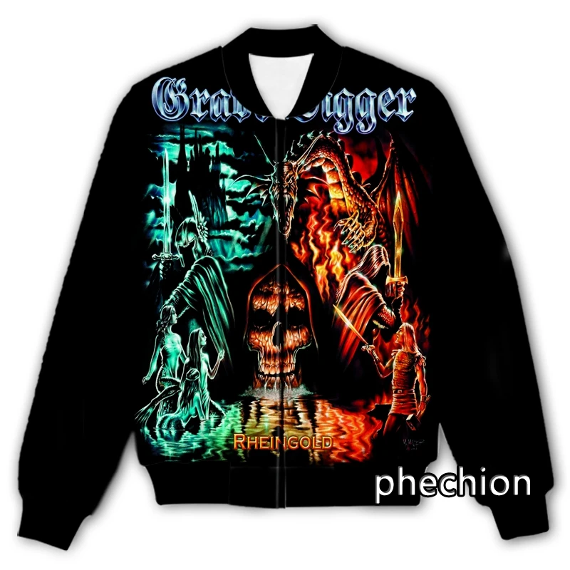 

phechion New Men/Women Grave Digger Band 3D Printed Casual Jacket Fashion Streetwear Men Loose Sporting Jacket & Coat Q81