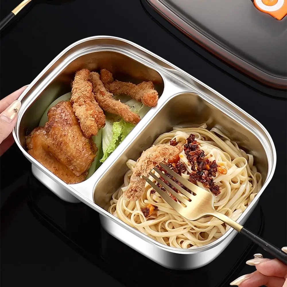 Leak-proof Divides Food Container 1200ML 316 Stainless Steel Food Storage Crisper Large Capacity BPA-Free Fresh-Keeping Box