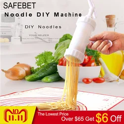 8pcs Pasta Maker Machine Noodles Maker macaroni Machine Kitchen Spaghetti Pates Machine Pasta Maker Pressing Noodle DIY Machine