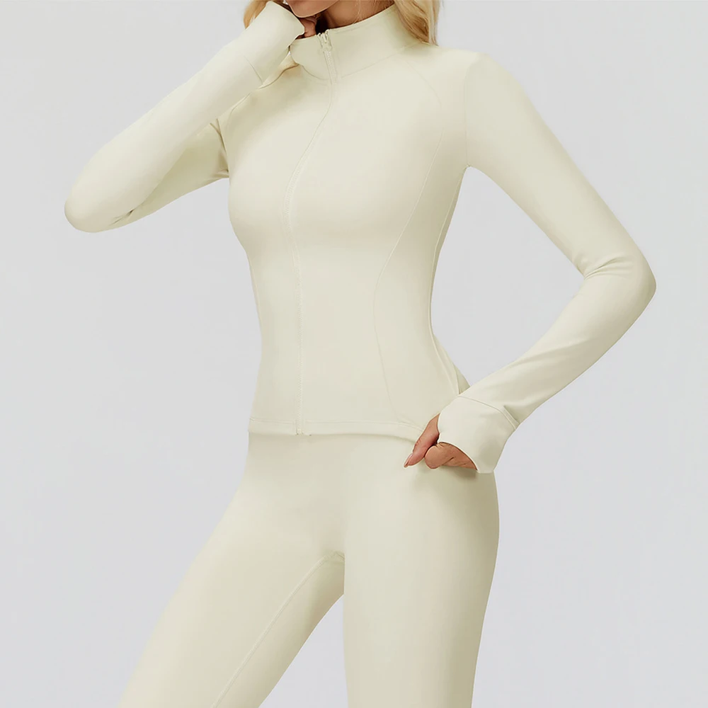 

Рубашки для йоги на молнии для тренажерного зала и фитнеса, спортивная куртка с длинными рукавами, женские быстросохнущие рубашки для йоги, велосипедные рубашки для тренировок, женская спортивная одежда