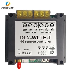 Interruptor inteligente Gsm Relay 4G 30A con Sensor de temperatura, alarma de apagado, SIM, SMS, aplicación de Control remoto, acondicionador, calentador, caldera