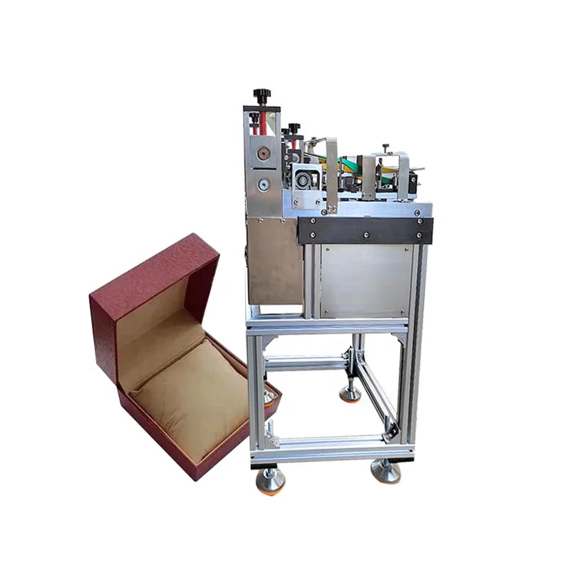 Low-cost cardboard book box hardcover making machine, three-sided cardboard edge banding machine