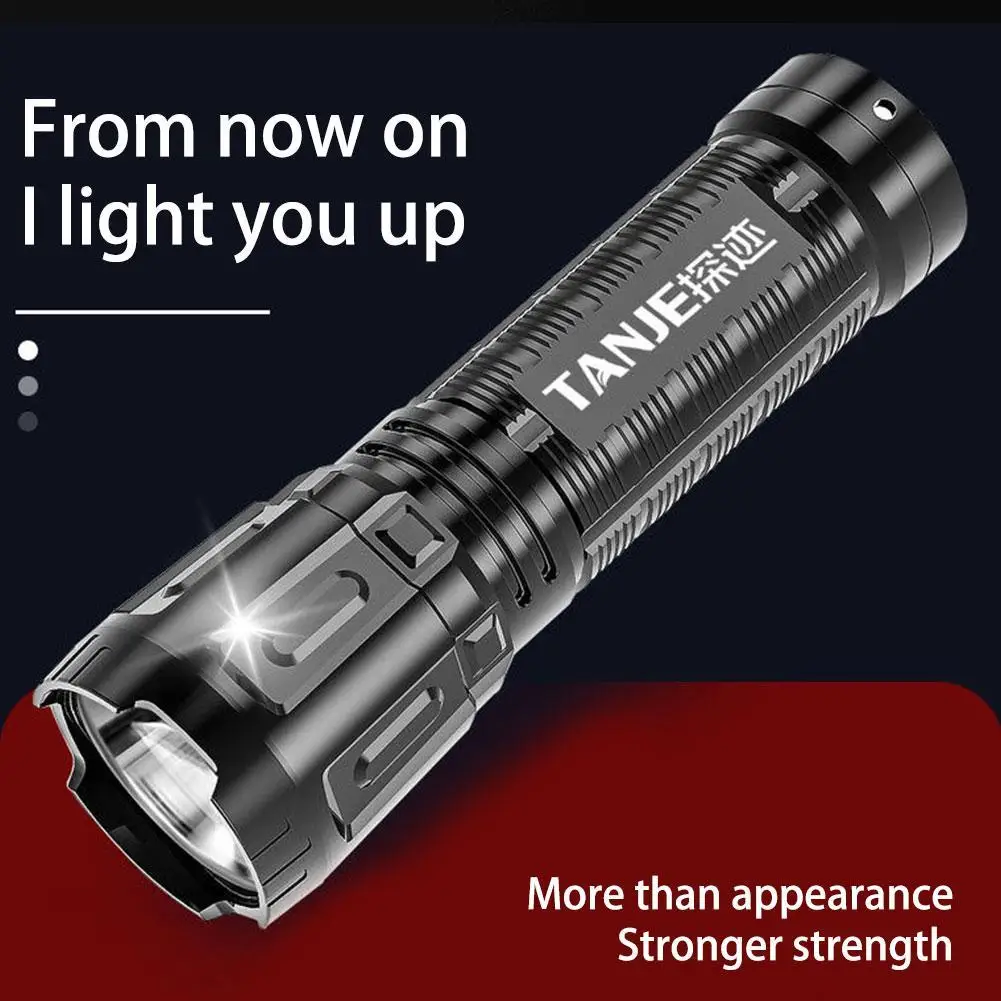 Powerful Mini LED Flashlight Tactical Flashlights Rechargeable Fishing Waterproof Flashlight Zoom Hunting Tools USB Outdoor X7I0