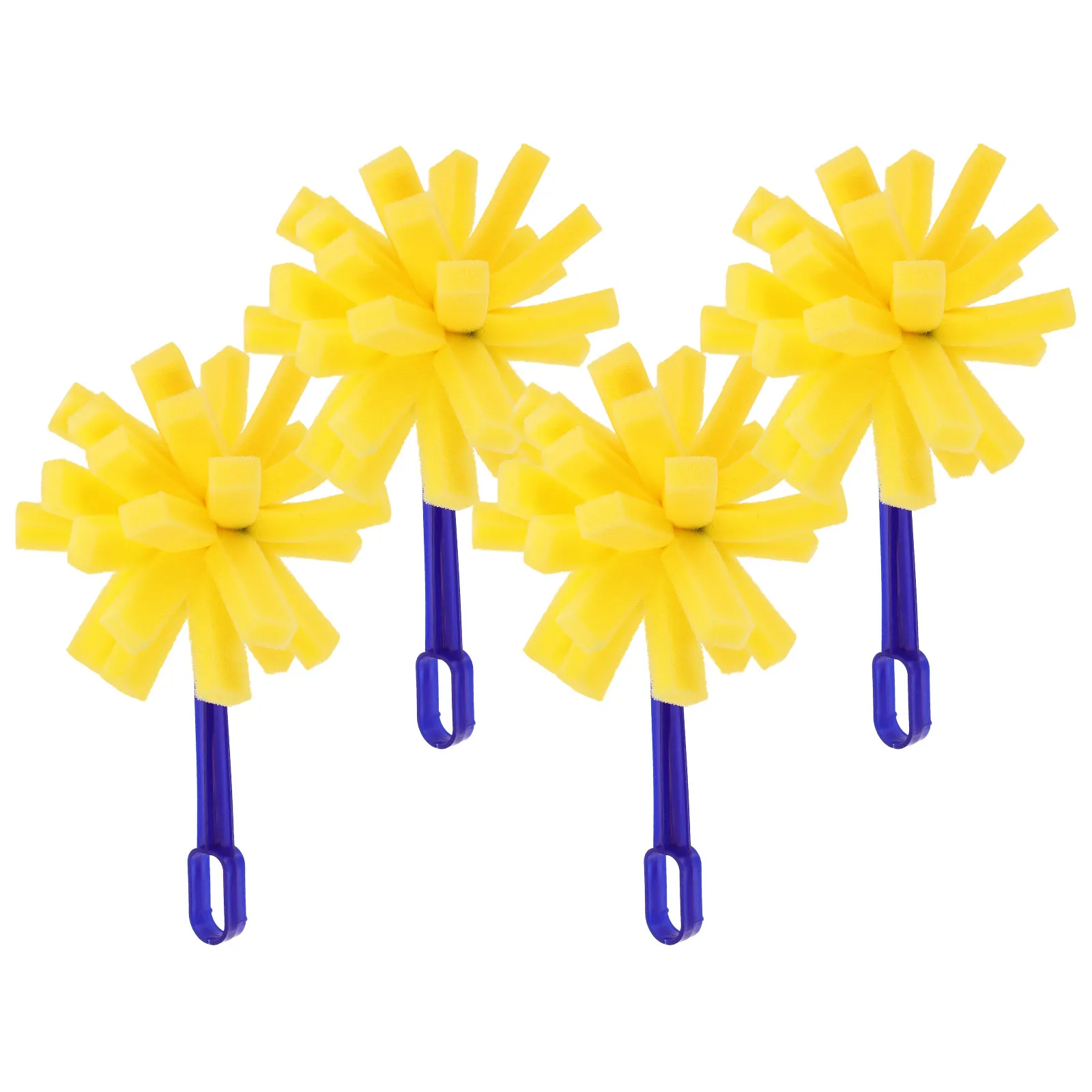 4Pcs Sponge Art Brushes Foam Paint Tools for DIY Craft Staining Varnish Application Smooth Finish Lightweight Handle