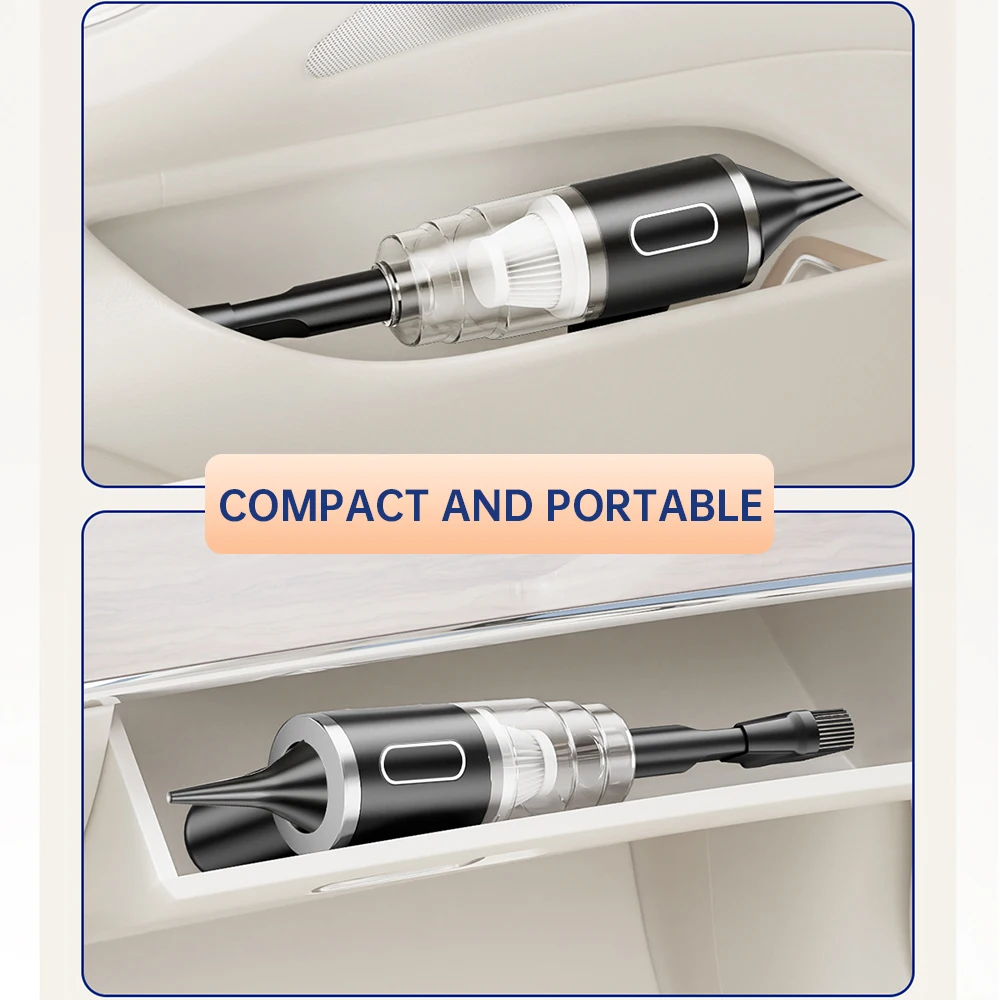 ワイヤレス車用掃除機,USB充電,ポータブル掃除機,ウェットおよびドライ,家庭用,29000pa,2000mah