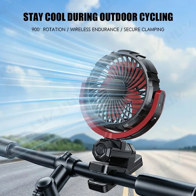 

USB-вентилятор с зарядкой от USB, без чехла, вращающийся портативный вентилятор, автомобильный вентилятор с креплением, охлаждающий прибор на 2000 мАч, автомобильная электроника