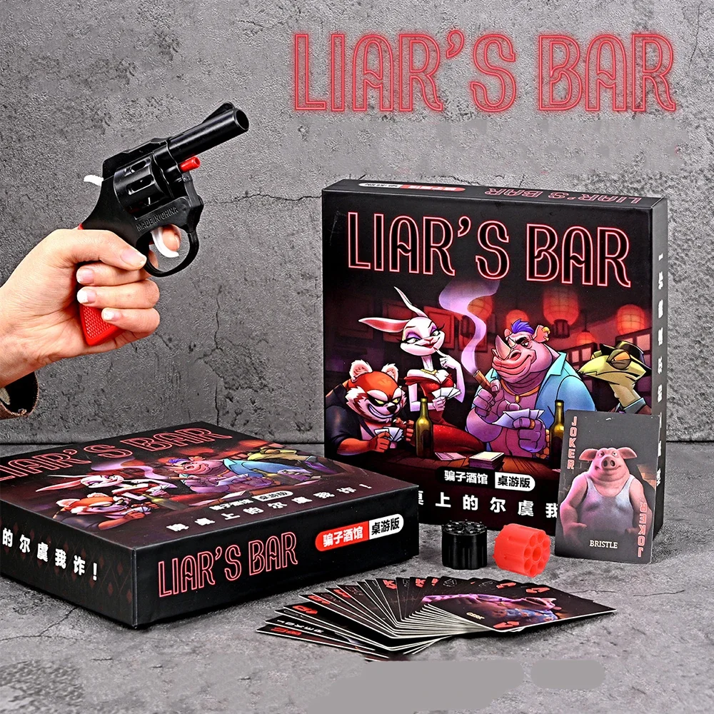 Liar s Bar Board Game Cards Multiplayer Table Games Funny Board Card Games for Families Party Board Game