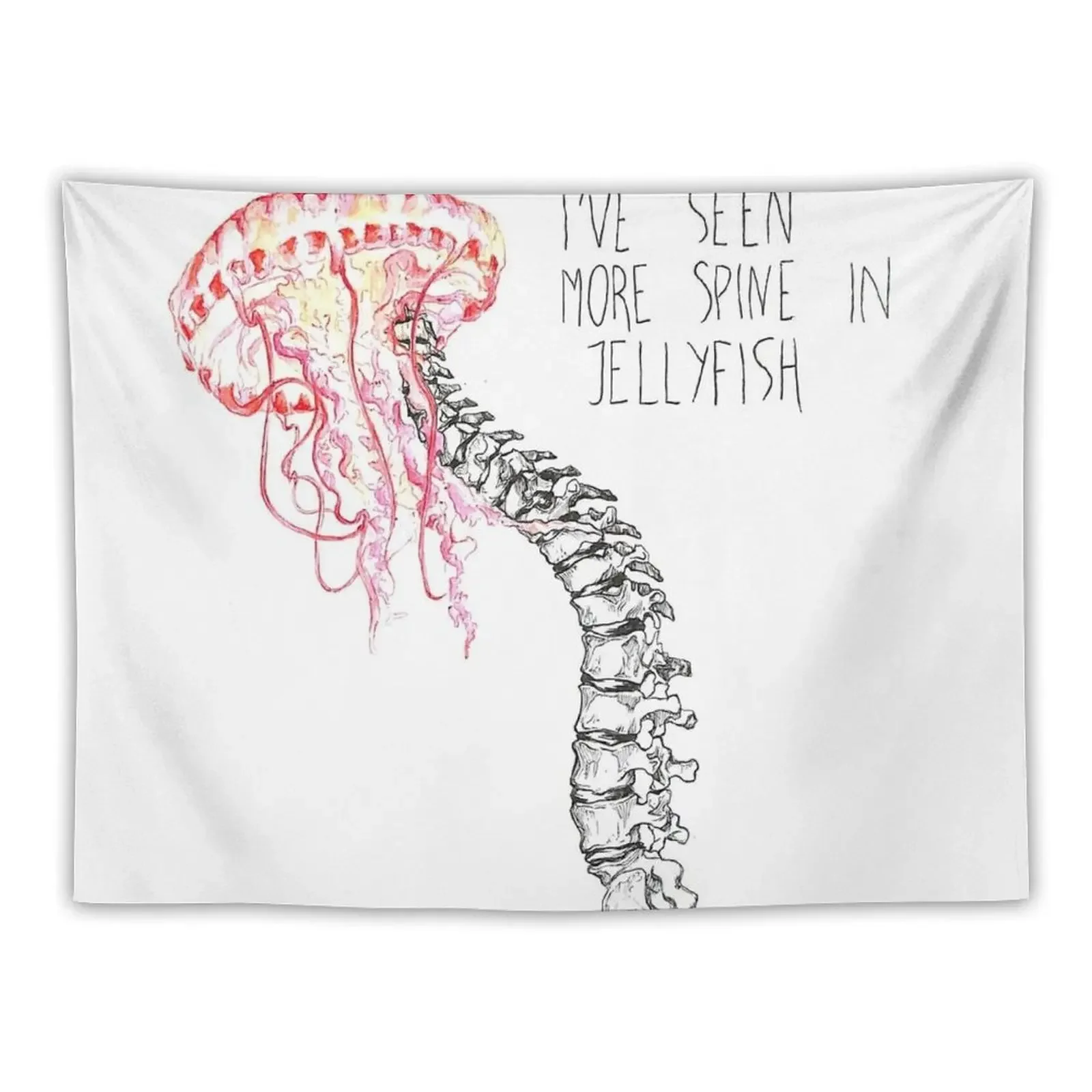 

Brand New - Seventy Times Seven 'I've Seen More Spine in Jellyfish' Tapestry Japanese Room Decor Tapestry