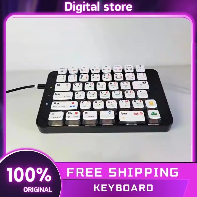 Smartyao Left Hand Keyboard 2Mode USB Bluetooth Wireless Keyboard Customize Shortcut Gamer Keyboard Esports Gaming Keyboard Gift