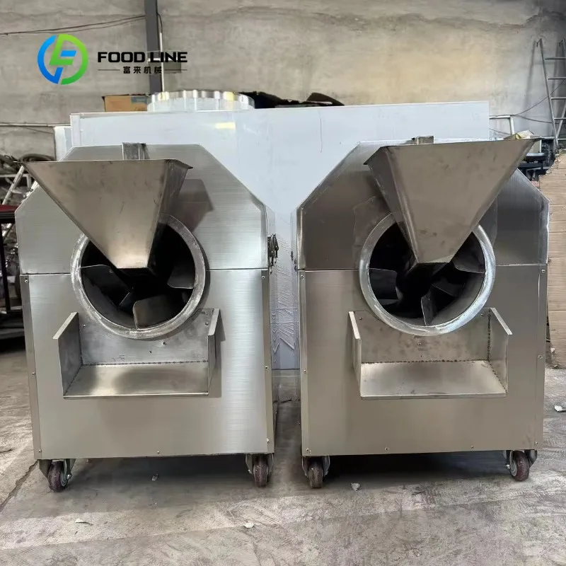 Custom Hot Air Rotary Drum Baking Machine Square Tumble Roaster for Sunflower Seed Pumpkin Seed Bulk Buying Lower Price