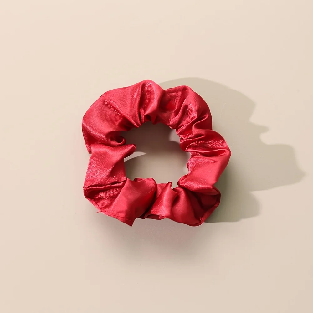Satin Large Intestine Hair Tie Easy Versatile French Hair Rope Ponytail Hair Tie Women'S Hair Additions