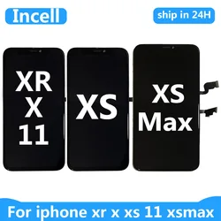 Incell Display For iPhone 11 X XS XR XS MAX LCD Display Touch Screen With 3D Touch Digitizer Assembly No Dead Pixel Replacement