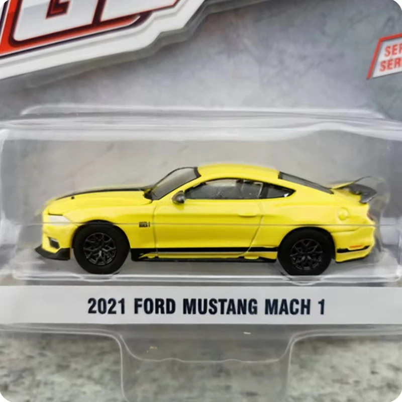 Greenlight Legierung 1/64 2021 Ford Mustang MACH 1 Sportwagen Modellfahrzeug Erwachsene Hobby Sammlung Geschenk Display