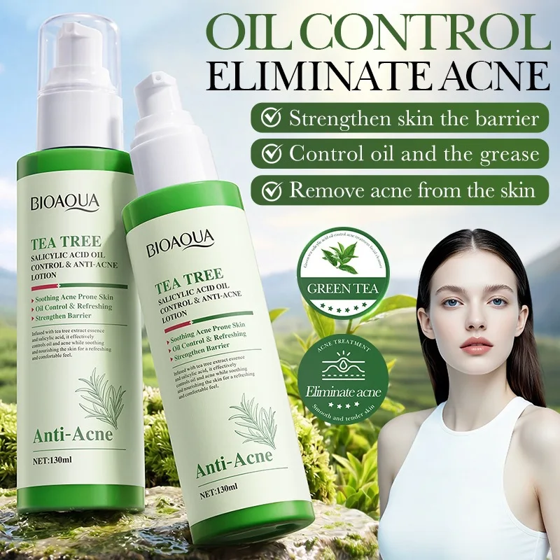 Tea Tree Salicylic Acid Oil Control Acne Lotion 130ml Diluting Acne Repair Emulsion
