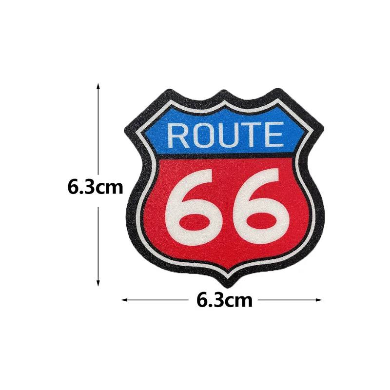 Route 66 Sign Sticker Frosted Decals Motorcycle Sticker America The Historic Route 66 Stickers For Voge Primavera 150 Sprint 150