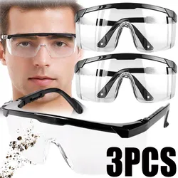 3/2/1PCS Work Safety Anti-Splash Eye Protection Goggles Glass Windproof Dustproof Waterproof Protective Glasses Cycling Goggles