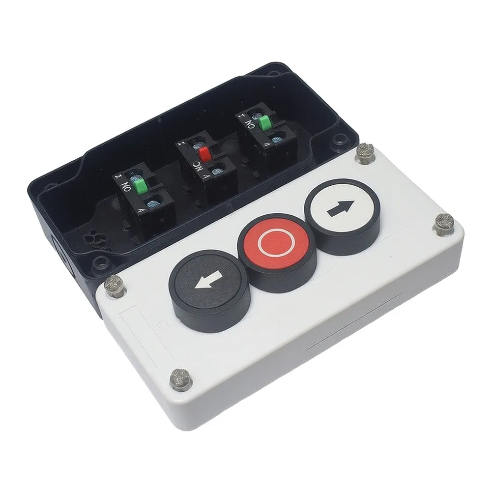 13.8*8.8*7.2cm Push Button Switch Waterproof Industrial Switch Waterproof Switch Panel Mount Housing Supports 1-4 Ports