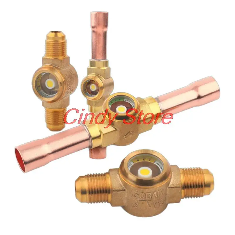 1PC  HONGSEN Brand Central Air Conditioning Refrigerant Brass Sight Glass Equipment Accessories