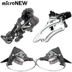 Micronew bicycle transmission kit, front/rear derailleur, road handle, 7/8/9/10/11/12 speed regulator, bike parts