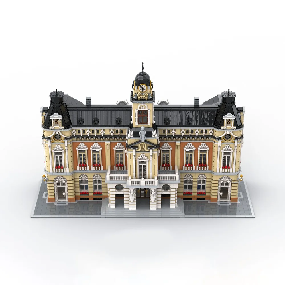 NEW High difficulty MOC 14705PCS Famous Architecture City Model Town Hall Castle Building Blocks DIY Toys Brick Birthday Gifts