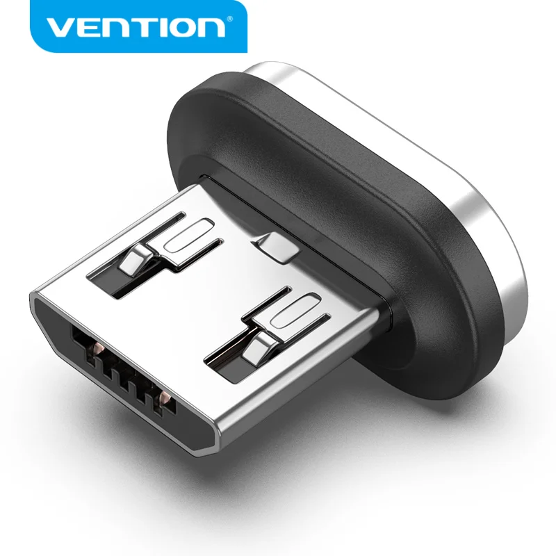 Vention  Micro B Magnetic Connector 2A Fast Charging 480Mbps One Touch Automatic Conjunction Detachable Design Dust Proof Plug
