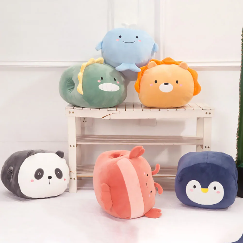 Creatief gevuld kussen Cartoon kussen sierkussen voor slaapbank Handwarmer Zachte comfortabele woonkamer Slaapkamer Gebruik kinderen