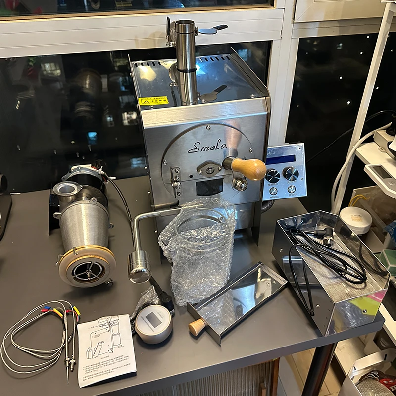 2025 500g Smola torrefazione elettrica per caffè a rulli riscaldamento a infrarossi torrefazione per chicchi di caffè piccola famiglia