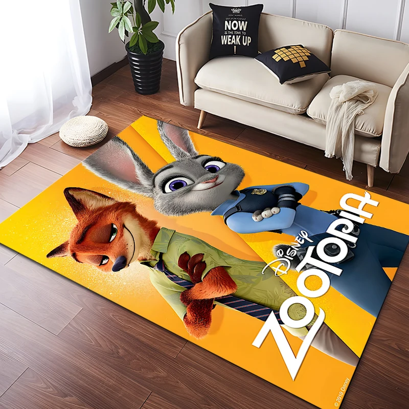 Disney Zootropolis Pattern Carpets Bedroom Play Mats Rug Bedroom Decor Carpet Livingroom Rug Crawl Mat Christmas Gift Rug