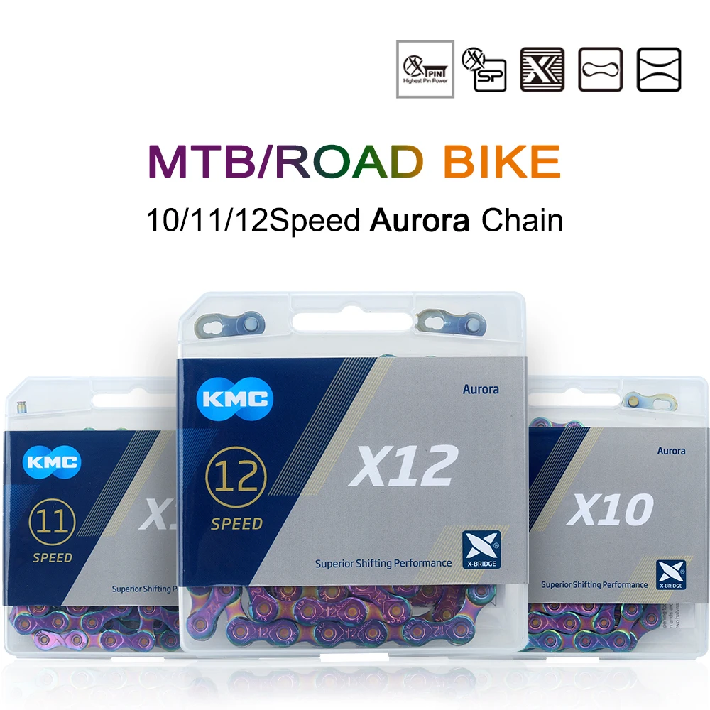 Aurora Bicycle Chain X10 X11 X12 MTB Chains 11S 12S 10S Road Bike Current Mountain Bikes Curren for Shimano SRAM Parts