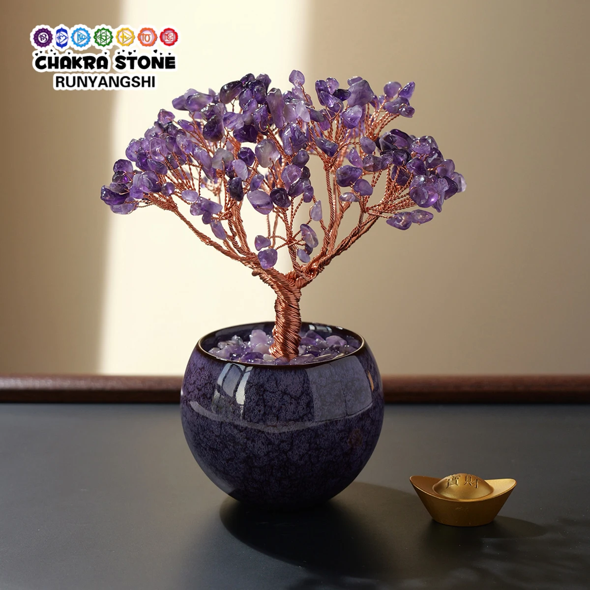 

1 шт., натуральный кристалл, аметист, цитрин, кварц, дерево, чаша, основа, домашний декор, семейные друзья, украшение для стола, подарок на Рождество, Хэллоуин