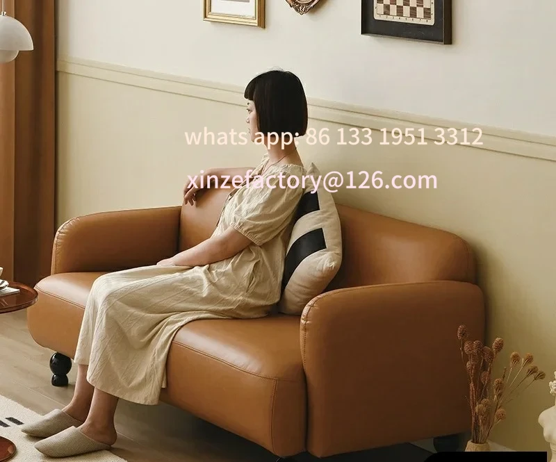 

Customizable Shell ZOK | Danish Design | Nordic Modern Simple Poodle Series French Sofa Apartment Light Retro