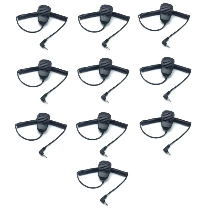 

10PCS 1 Pin 3.5mm Handheld Shoulder Speaker PTT Microphone for Yaesu Vertex VX-1R/2R/3R/5R/VX168/VX160/FT60R VX-3R VX-5R Radio