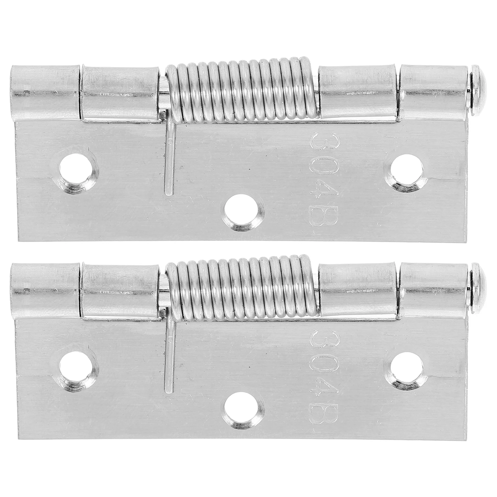 

2 Pcs Automatic Door Closing Hinge Self Closing Heavy Duty Stainless Steel Hinges For Basement Bathroom Smooth Opening Reliable